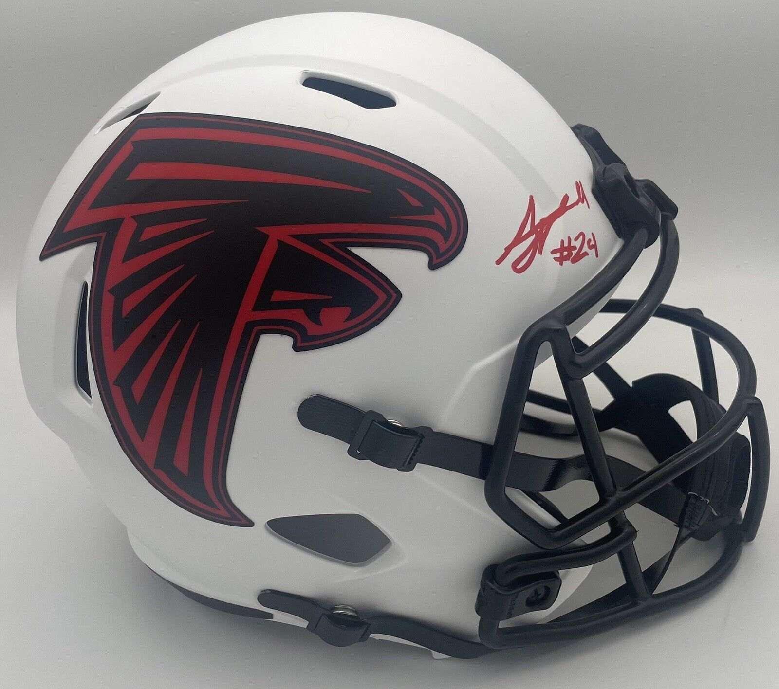 AJ TERRELL SIGNED ATLANTA FALCONS LUNAR FULL SIZE SPEED HELMET BECKETT –  Super Sports Center