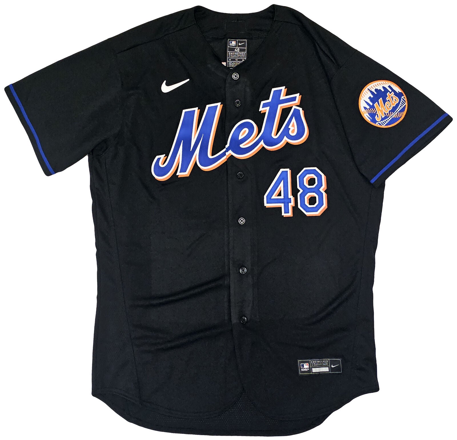 Jacob deGrom New York Mets Fanatics Authentic Autographed Nike Authentic  Jersey - Black