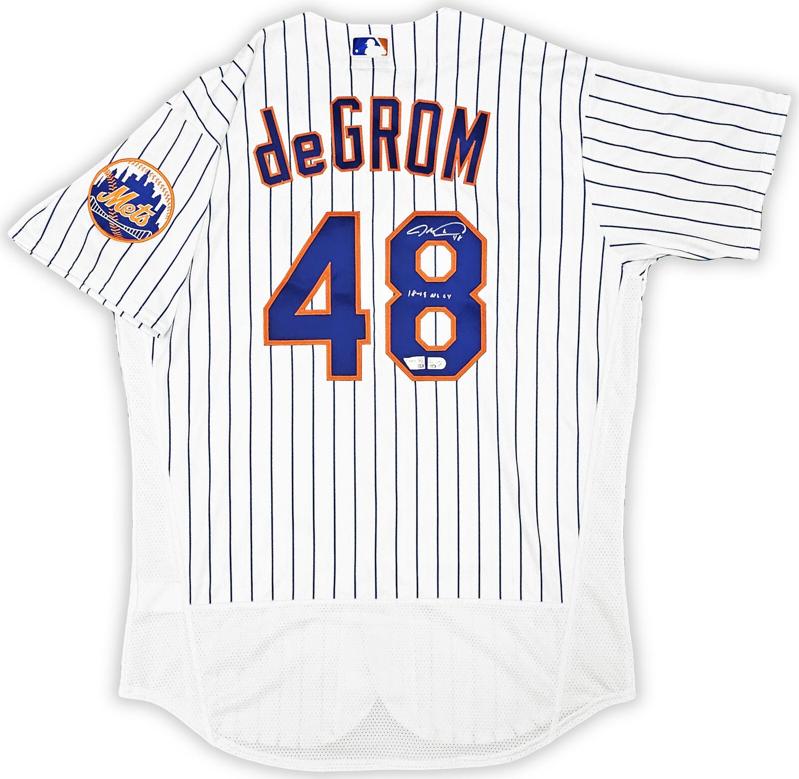 Jacob deGrom New York Mets Fanatics Authentic Autographed Blue Authentic  Jersey