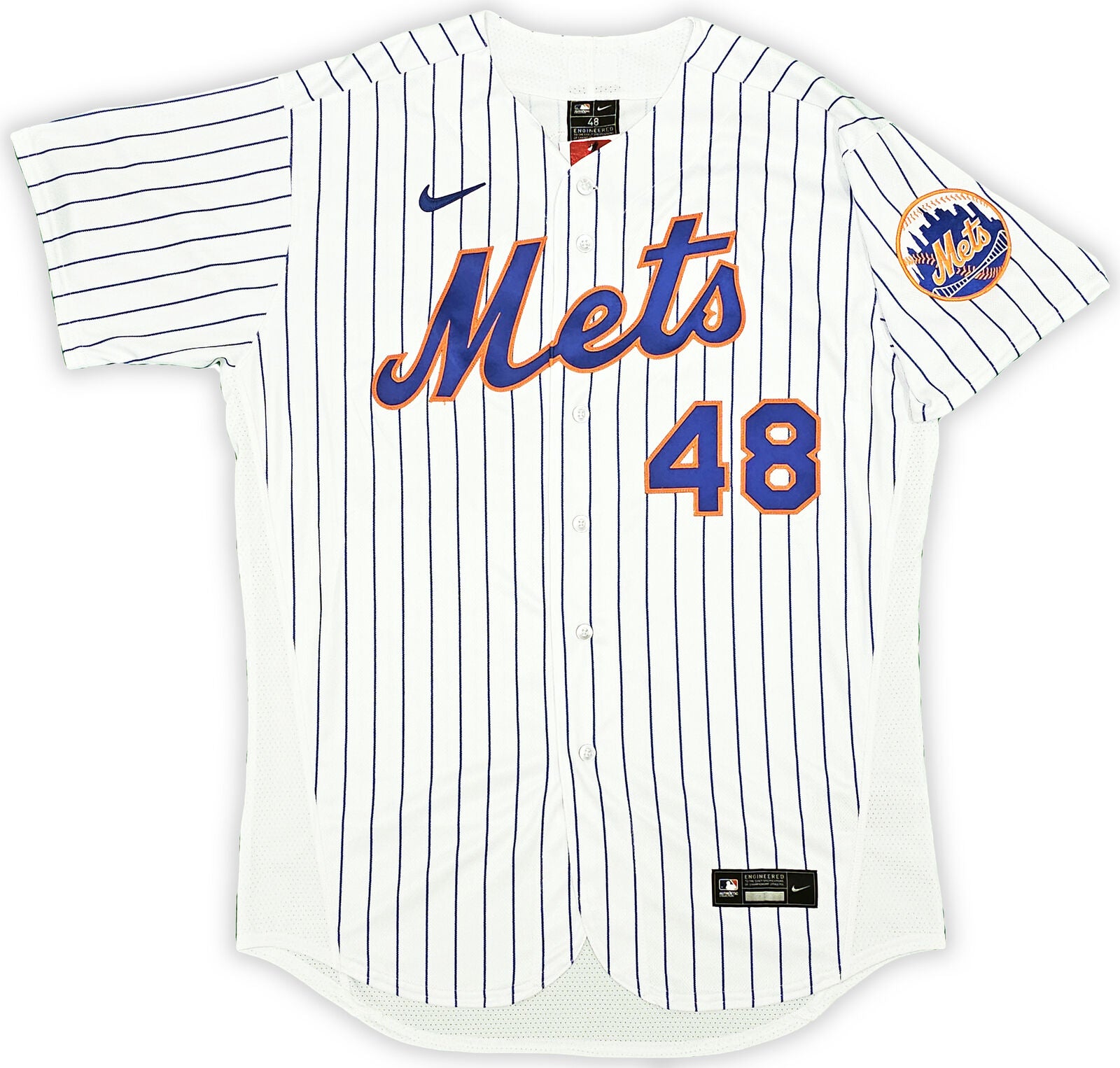 Mets Jacob deGrom Autographed Nike Authentic Jersey Size 44 18-19 NL Cy Fanatics
