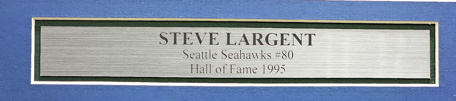 Mill Creek Steve Largent Autographed Jersey - Seattle Seahawks Custom Blue HOF 95 MCS Holo | by Nikco Sports