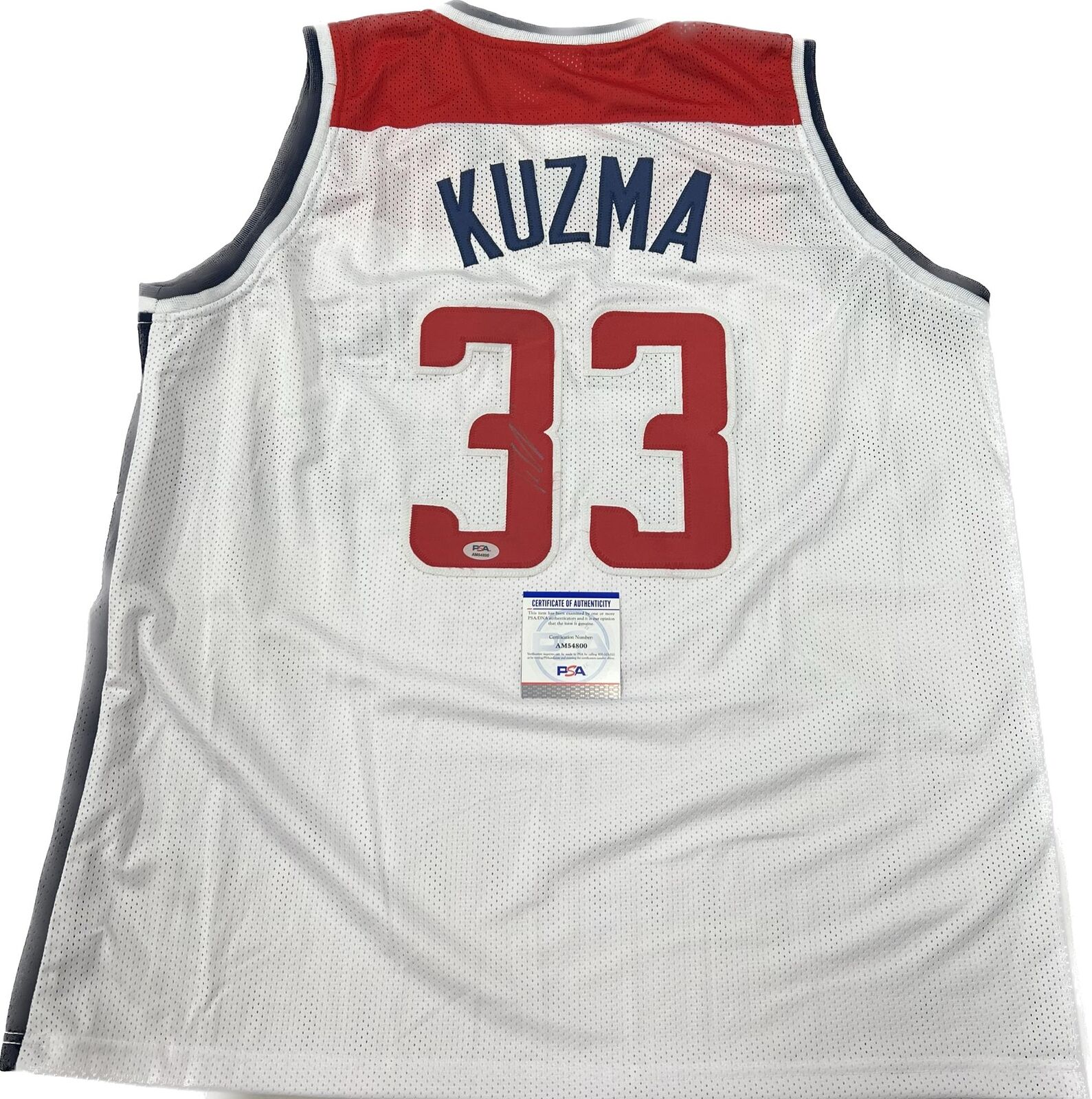 Kyle Kuzma Signed Washington Wizards Jersey (Beckett COA) 2020 NBA