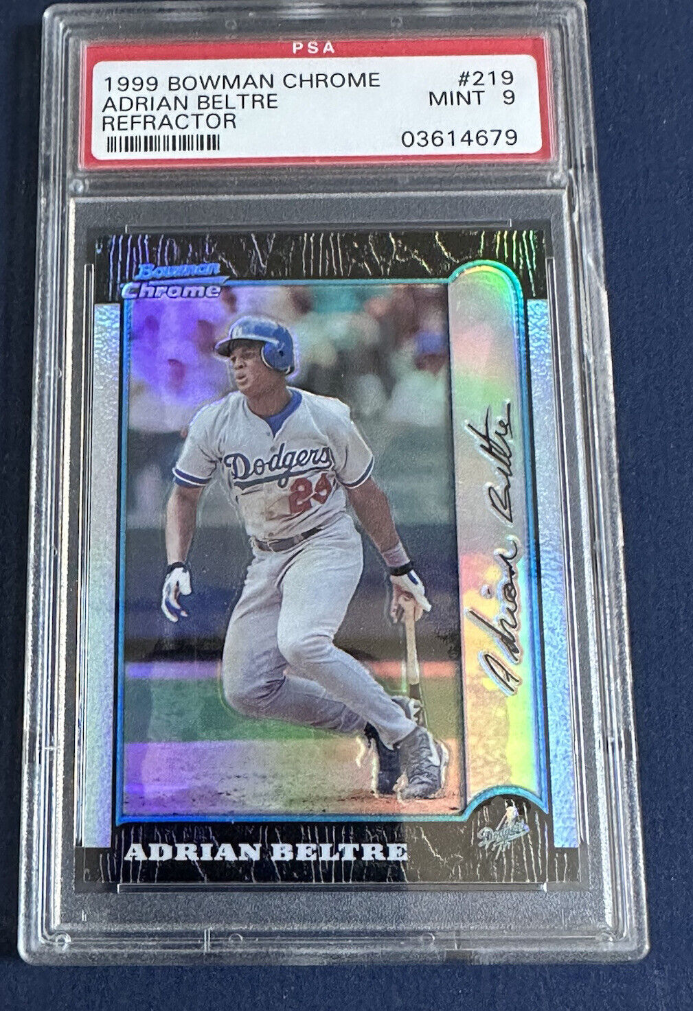 Adrian Beltre Autographed Signed Dodgers Bowman Rookie Baseball