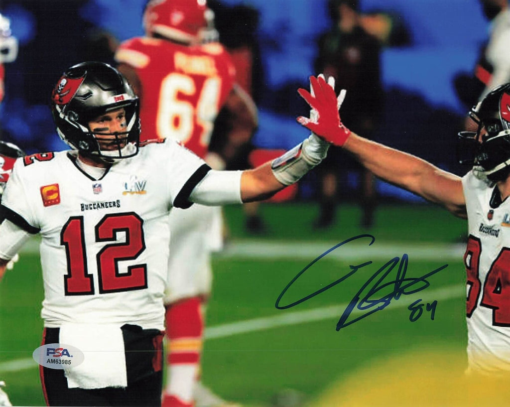 MIKE ALSTOTT SIGNED AUTOGRAPHED 8x10 PHOTO TAMPA BAY BUCCANEERS HERO  BECKETT BAS