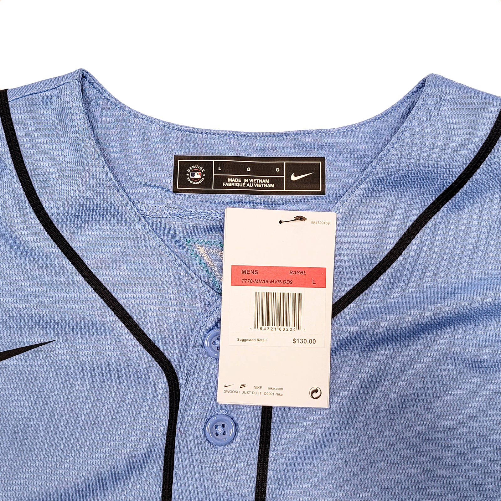 Shop Seattle Mariners Julio Rodriguez Autographed Light Blue Nike Jersey  Size Large