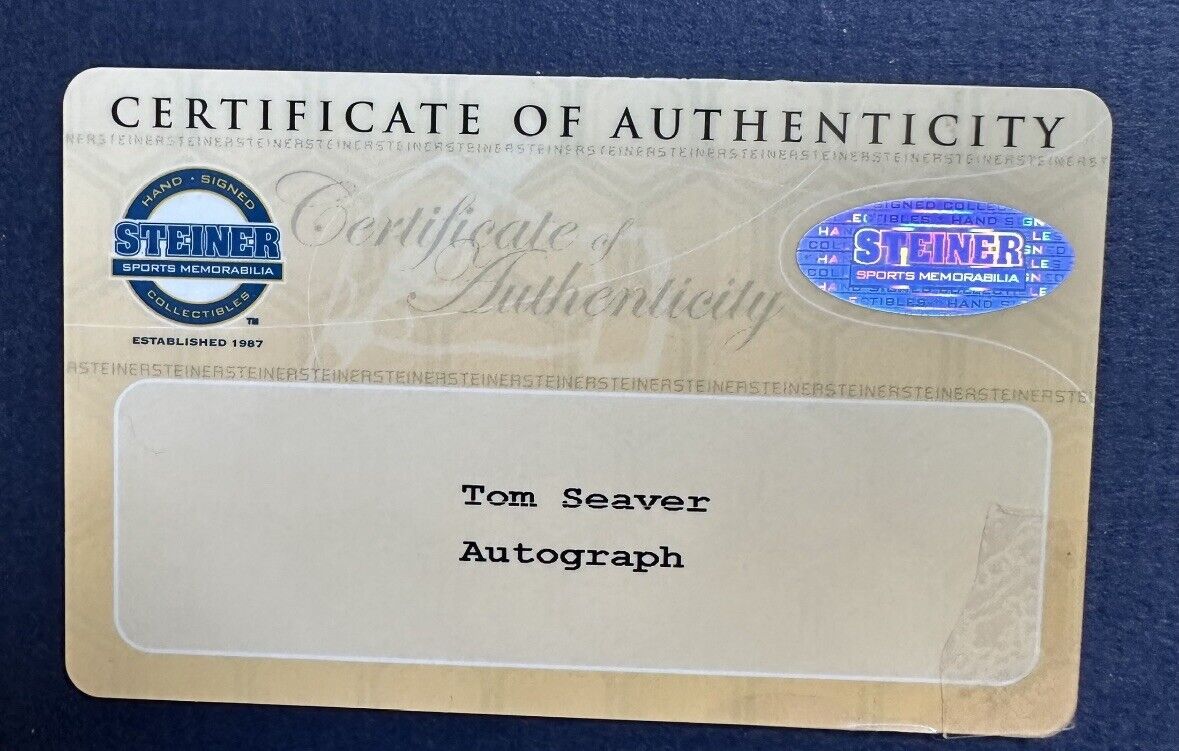 Tom Seaver Signed Mitchell & Ness Authentic Mets Jersey 1969 WS Auto  Steiner COA