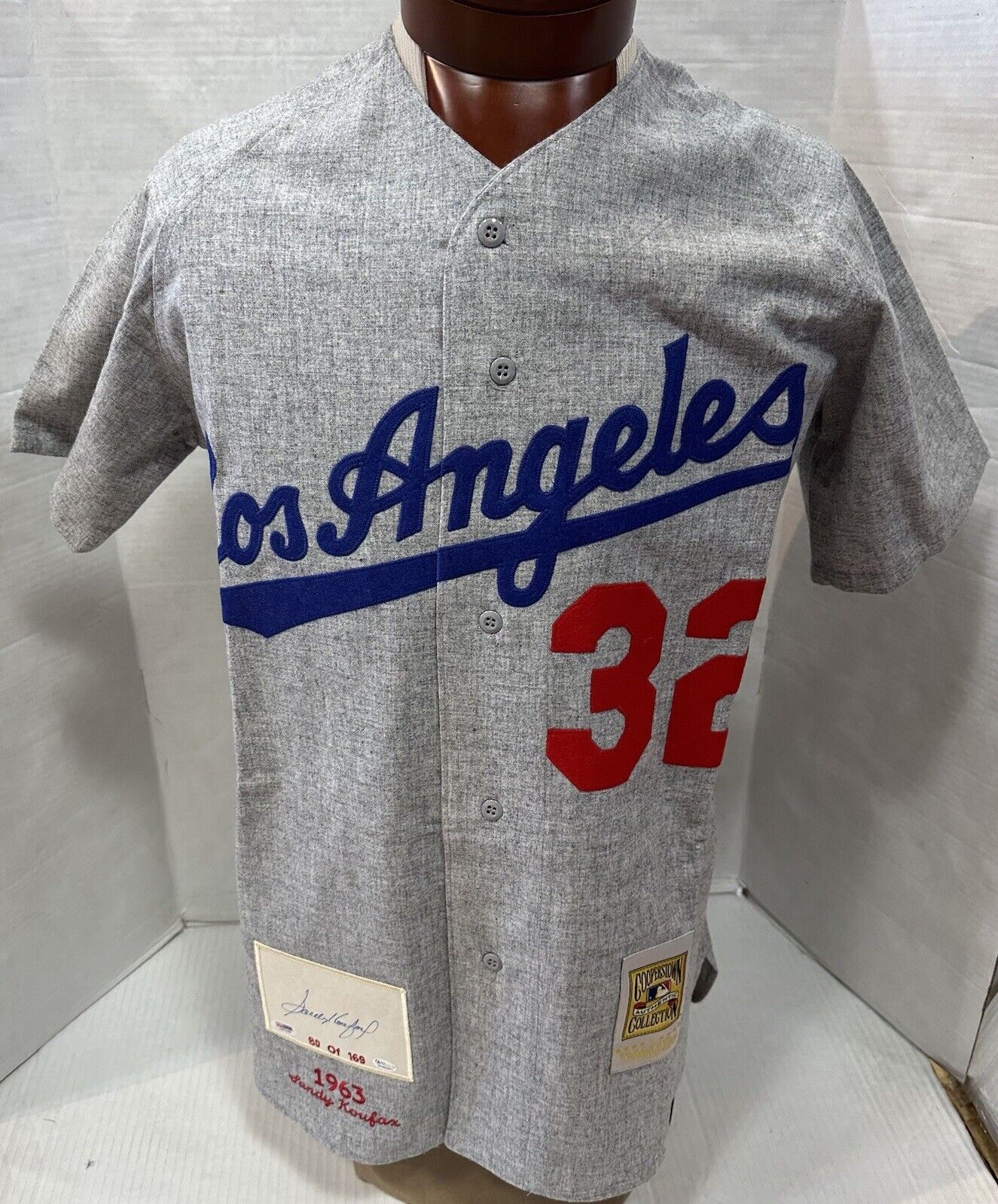 Sandy Koufax Autographed Authentic Mitchell & Ness 1963 Replica Jersey White
