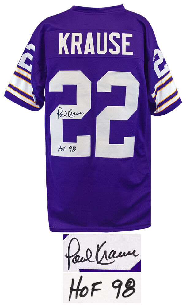 Vikings Paul Krause signed Jersey with COA