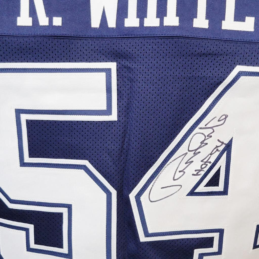 Randy White Signed HOF 94 Inscription Dallas Pro Blue Football