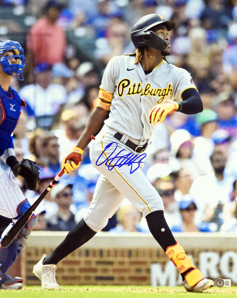 Oneil Cruz Autographed Pittsburgh Custom Black Baseball Jersey - BAS (OLD #)