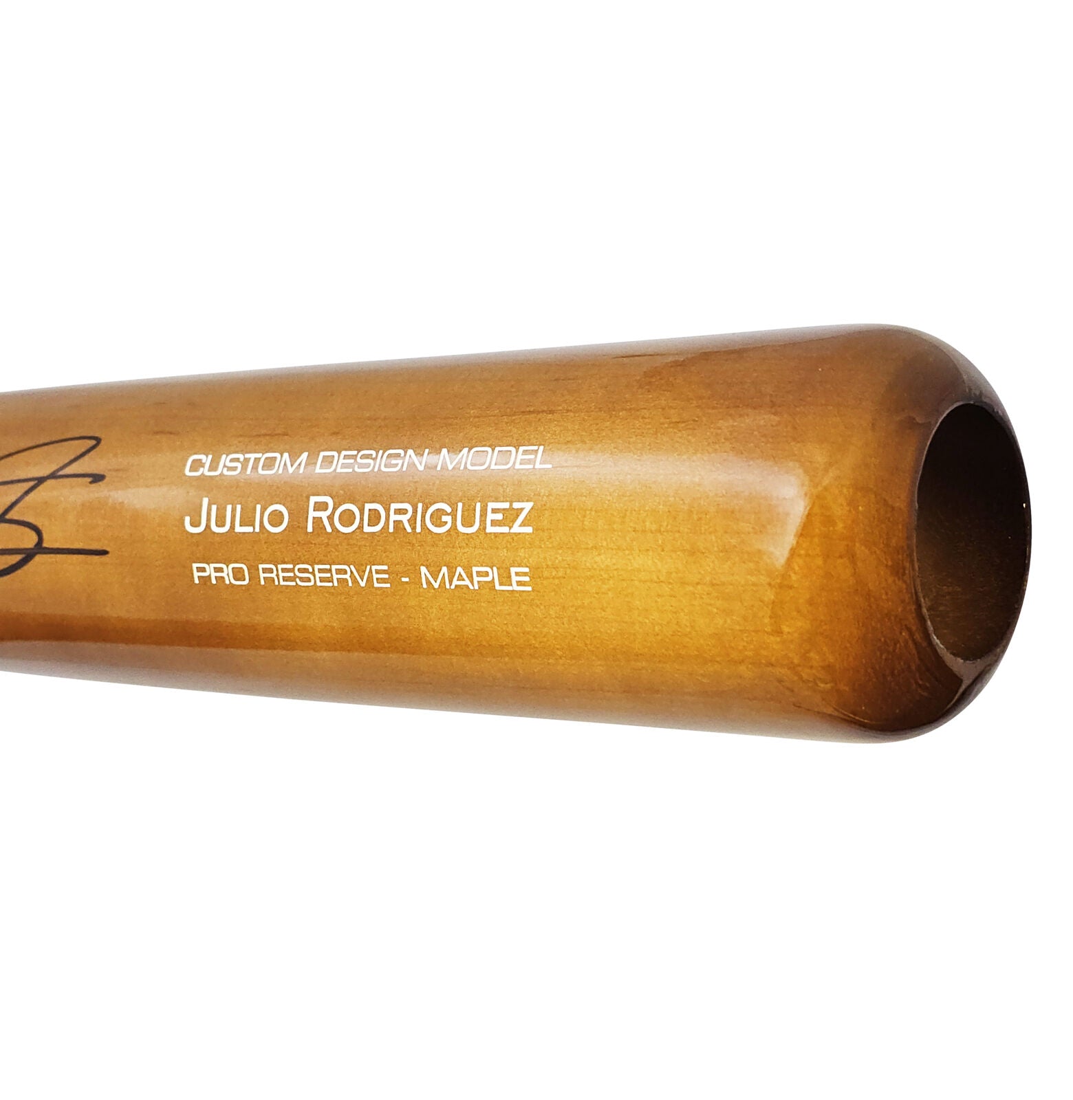 Julio Rodriguez Autographed Brown Victus Pro Reserve Maple Bat