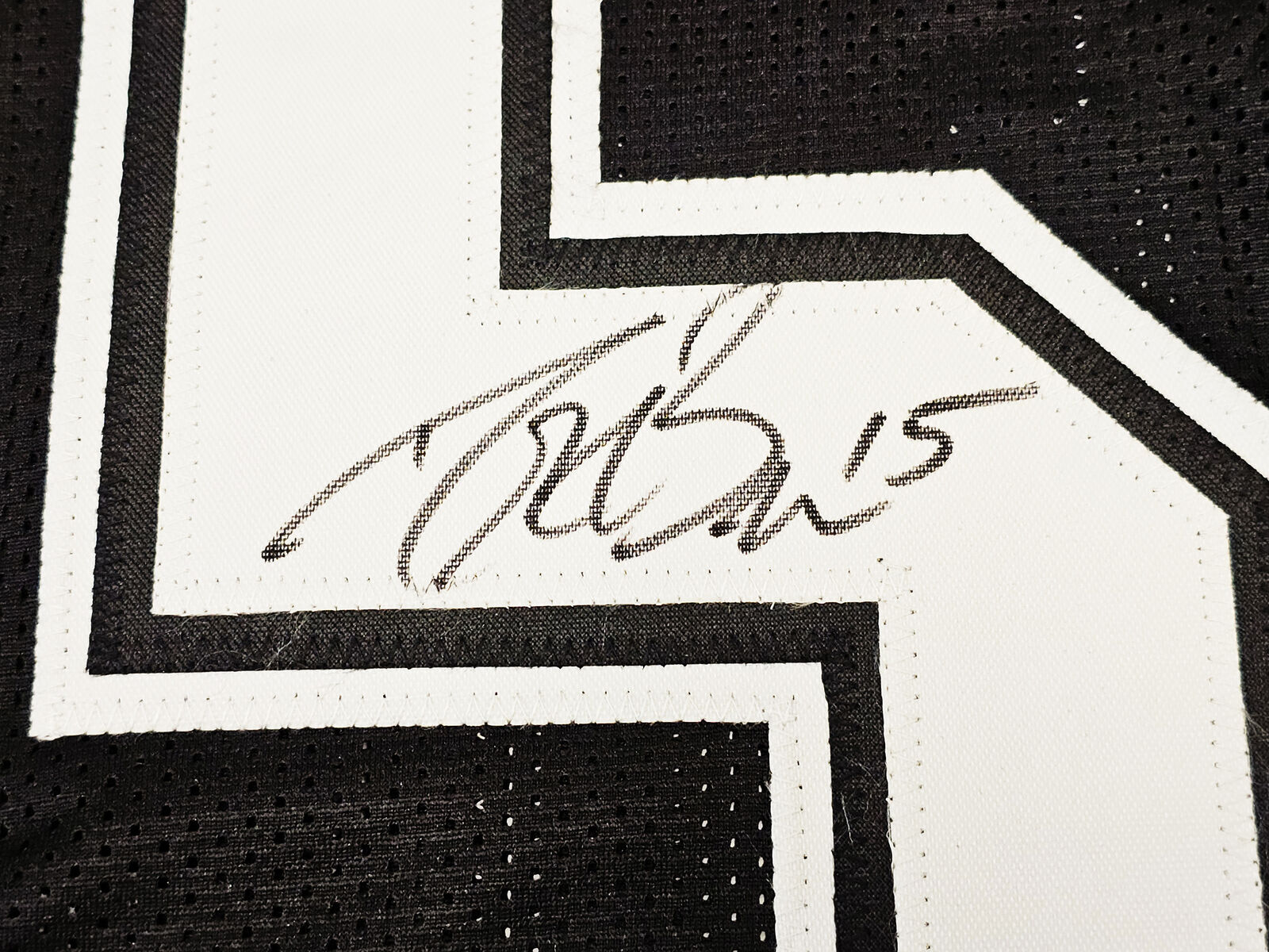 PURDUE BOILERMAKERS DREW BREES AUTOGRAPHED BLACK JERSEY BECKETT WITNES –  Super Sports Center