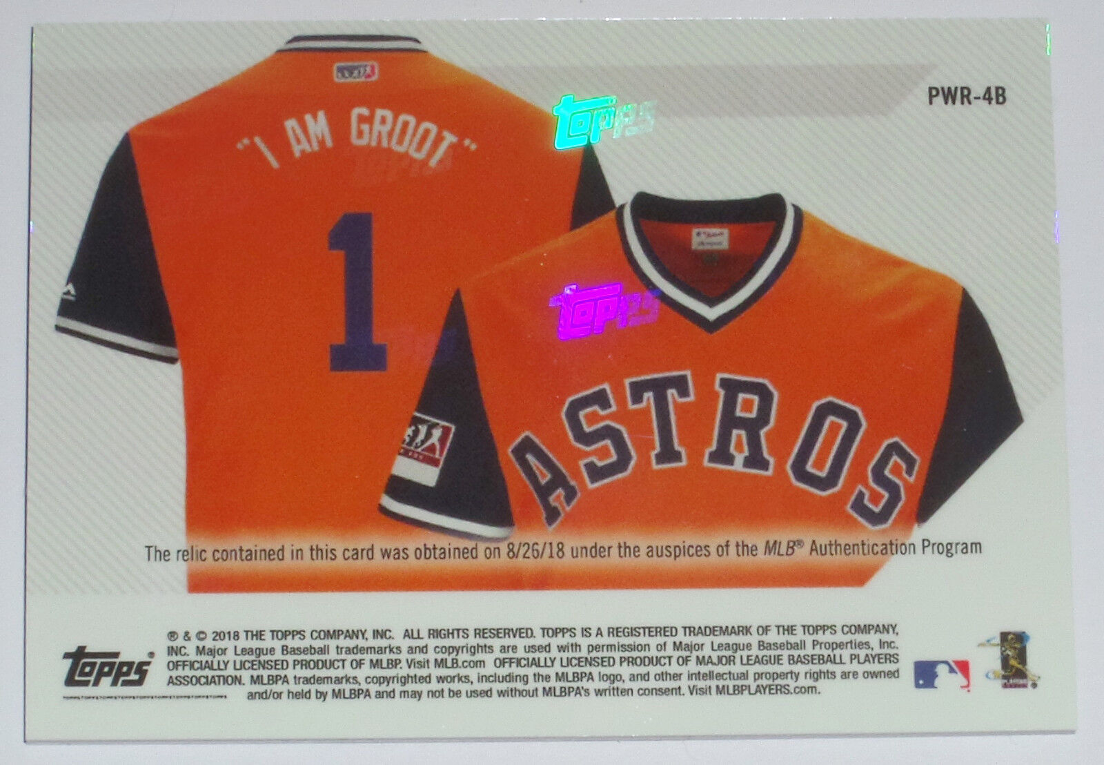 Carlos Correa Autographed Game Used Black Astros Shirt