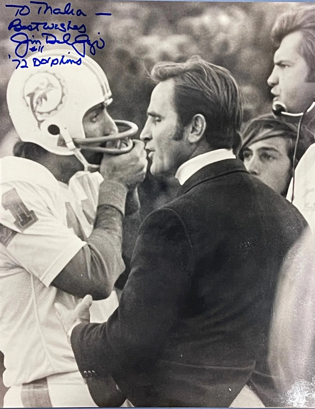 Jim Del Gaizo Autographed 8x10 Football Photo Image 1