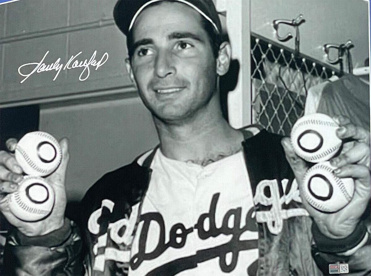 Los Angeles Dodgers Sandy Koufax 4 No-Hitters Framed Photograph (Eng –  Behind the Glass, LLC