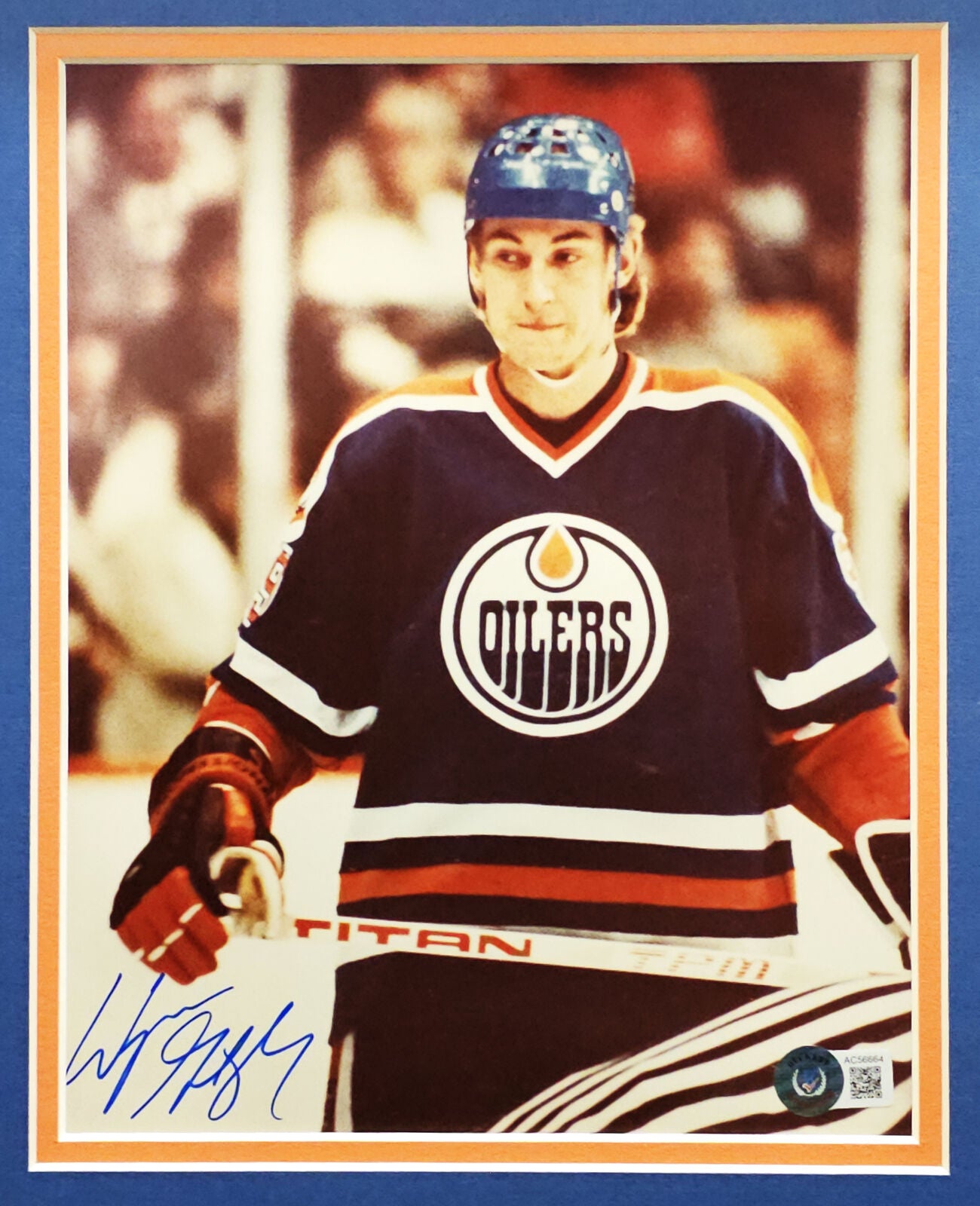 Mark Messier Edmonton Oilers Autographed 1990 Stanley Cup Retro