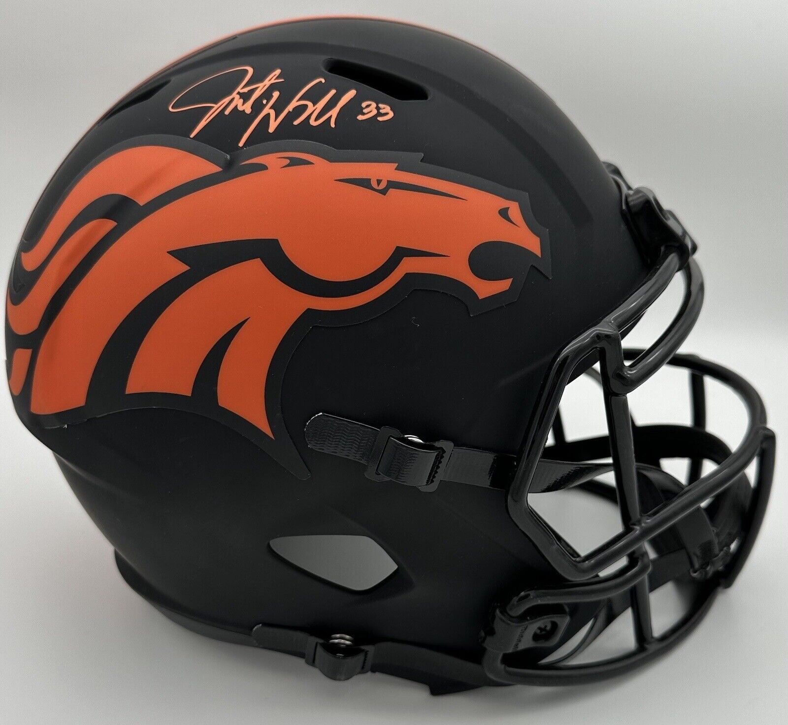 Javonte Williams Signed Broncos Speed Replica FS Eclipse Helmet Autogr –  CollectibleXchange