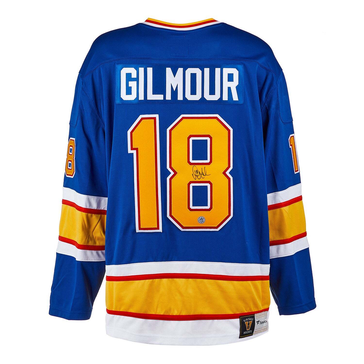 Doug Gilmour Signed Toronto Maple Leafs Fanatics Vintage Jersey (blue)