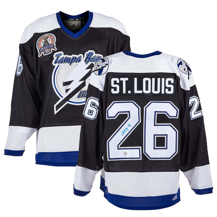 Martin St Louis Signed Tampa Bay Lightning 2004 Cup Adidas Jersey Image 3