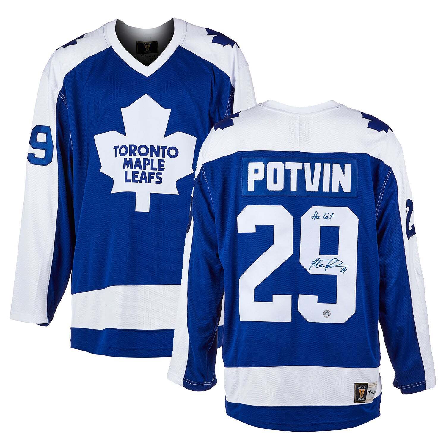 Felix Potvin Autographed Toronto Maple Leafs Fanatics Jersey