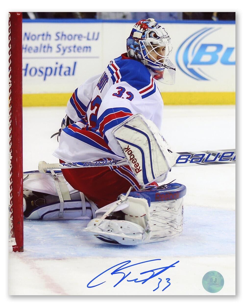 Cam Talbot New York Rangers Autographed Action 8x10 Photo Image 1