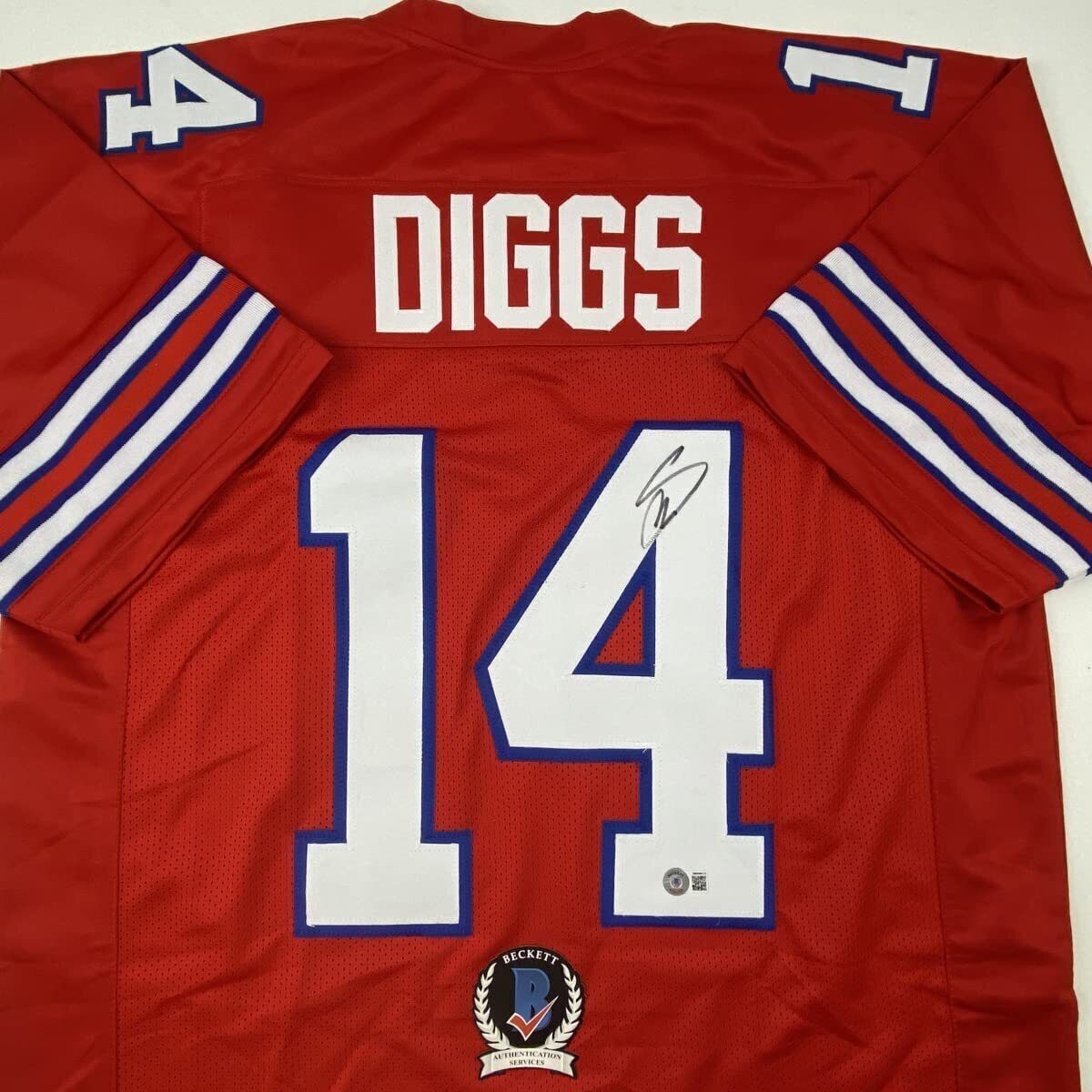 Stefon Diggs Autographed Signed Jersey - Red - Beckett Authentic 