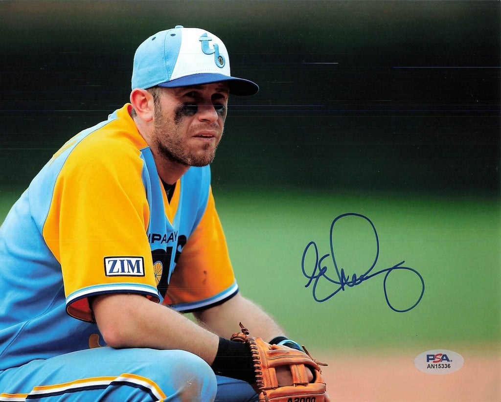 Eric Hinske Autographed Toronto Blue Jays Custom Baseball Jersey w/ ROY  Inscription (MAB COA)