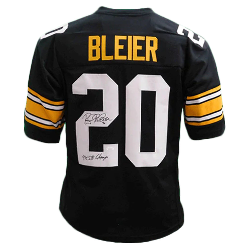 ROCKY BLEIER AUTOGRAPHED PITTSBURG STEELERS CUSTOM STATS JERSEY JSA CERT.