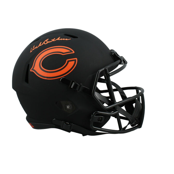 Dick Butkus Hand Signed Eclipse Black Full Size Helmet Chicago Bears JSA COA Image 1