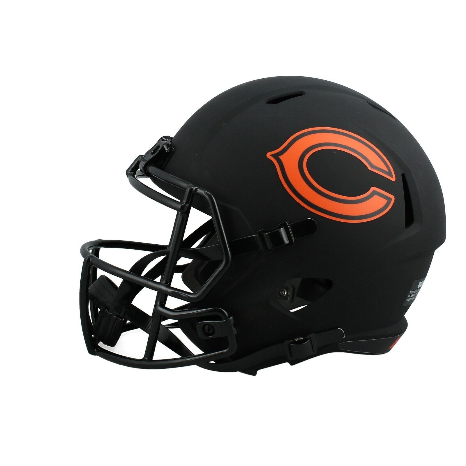 Justin Fields Autographed Chicago Bears Eclipse Black Full Size