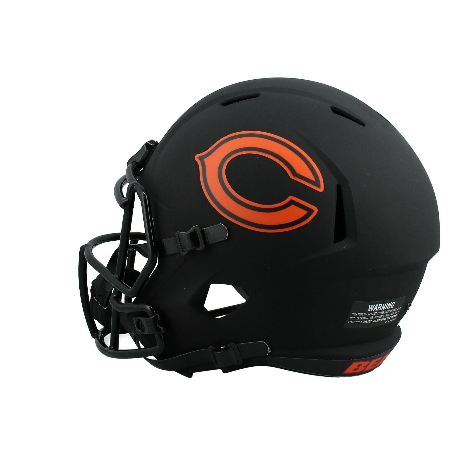 Justin Fields Autographed Chicago Bears Eclipse Black Full Size