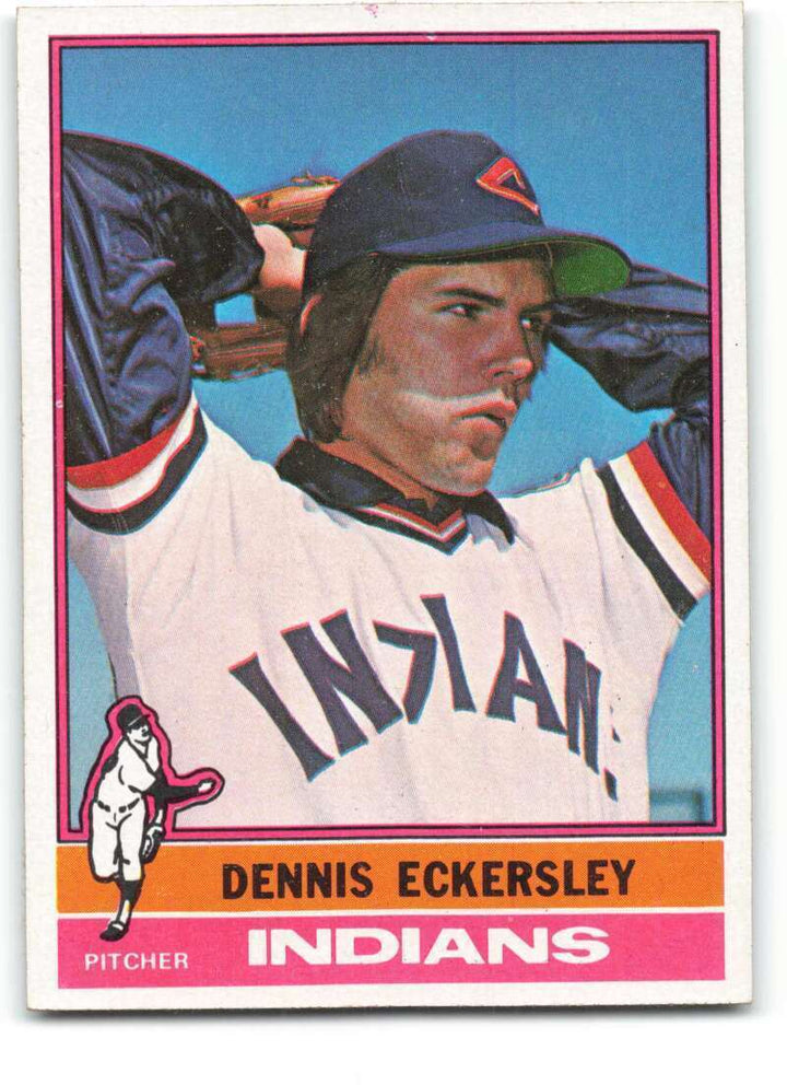 1976 Topps #98 Dennis Eckersley NM+++ RC Rookie Indians ID:339653 Image 1