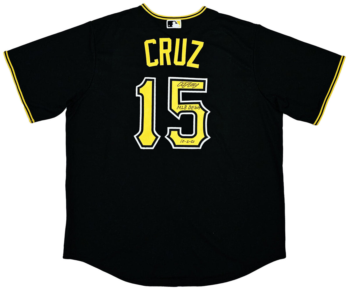 PIRATES ONEIL CRUZ AUTOGRAPHED WHITE NIKE JERSEY SIZE XL MLB DEBUT 10- –  CollectibleXchange