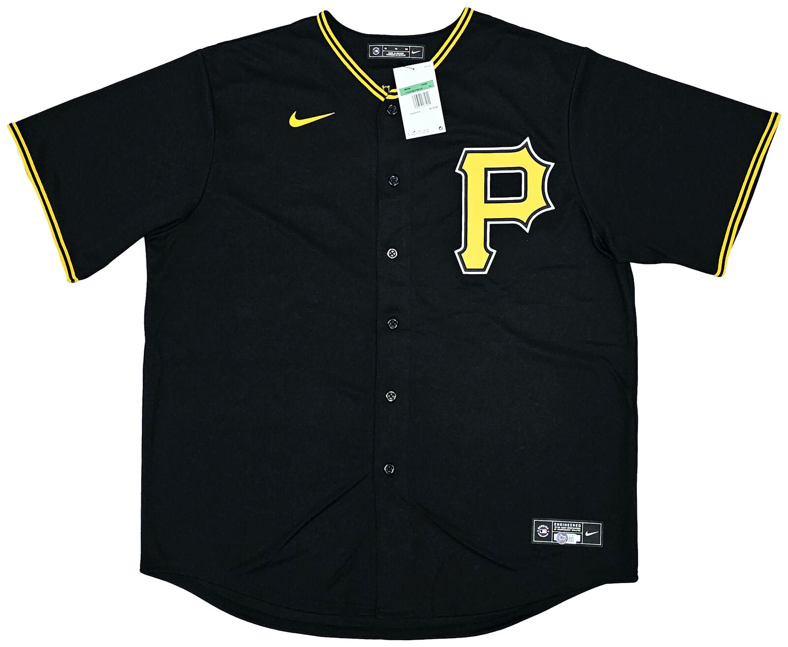 Pittsburgh Pirates Oneil Cruz Autographed Black Nike Jersey Size XL MLB  Debut 10-2-21 Beckett BAS QR Stock #220601