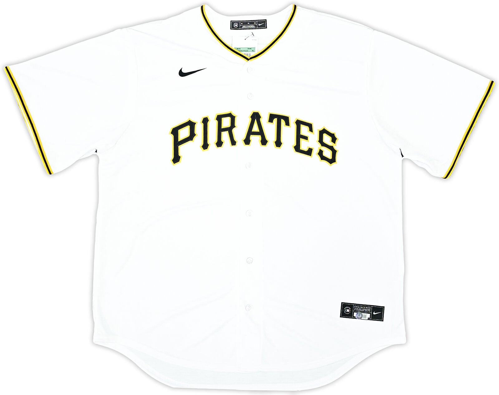 Pittsburgh Pirates Oneil Cruz Autographed White Nike Jersey Size L