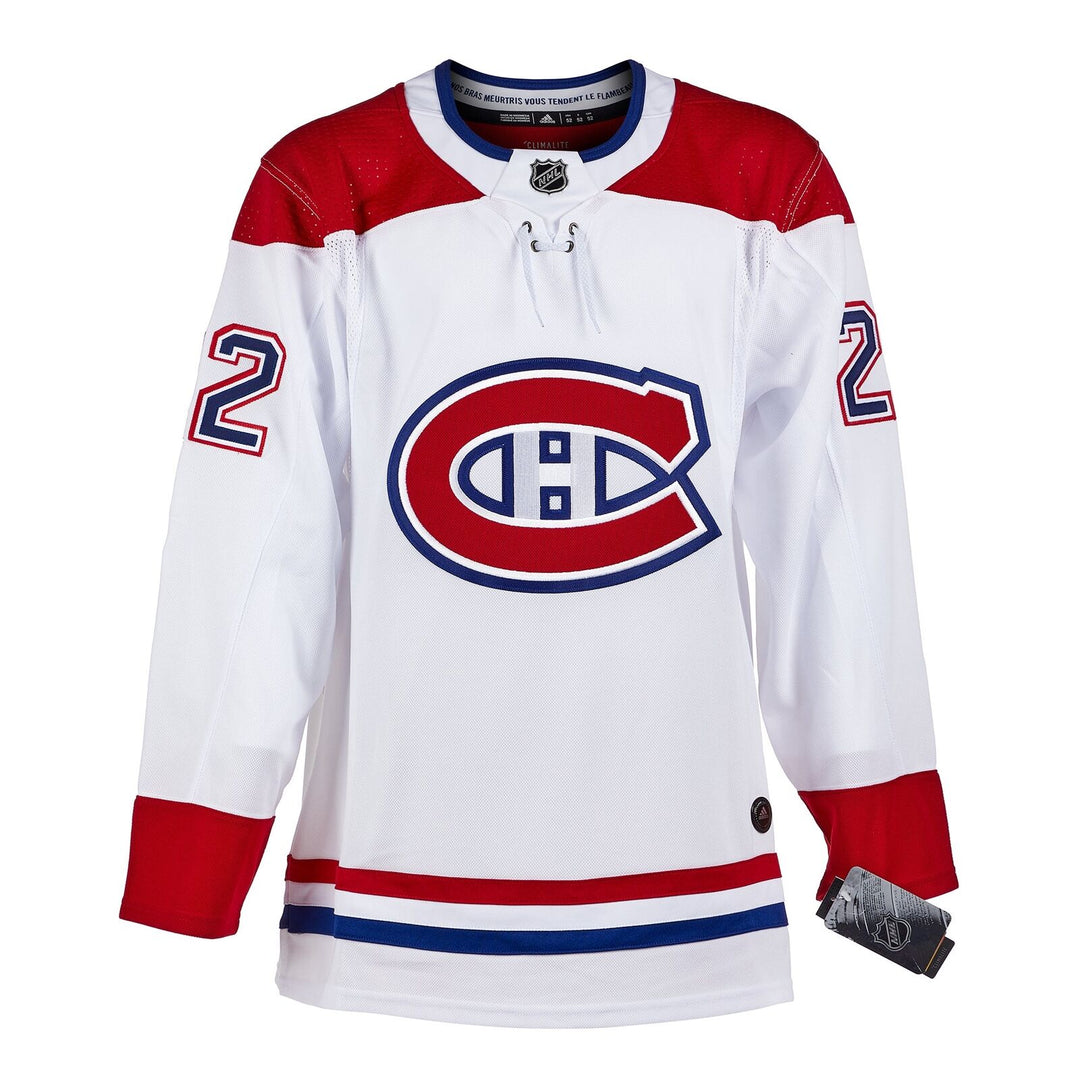 Cole Caufield Montreal Canadiens Signed White Adidas Jersey Image 2