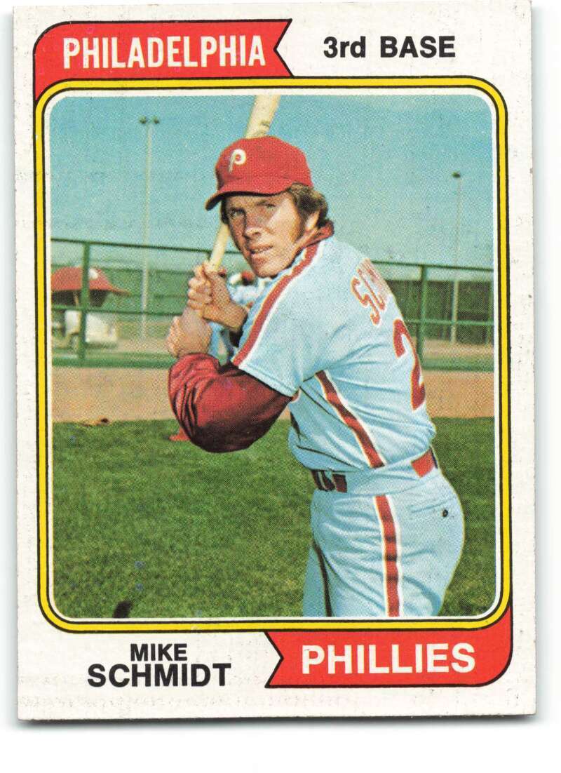 Mike Schmidt Philadelphia Phillies Autographed 1974 Topps Series 1