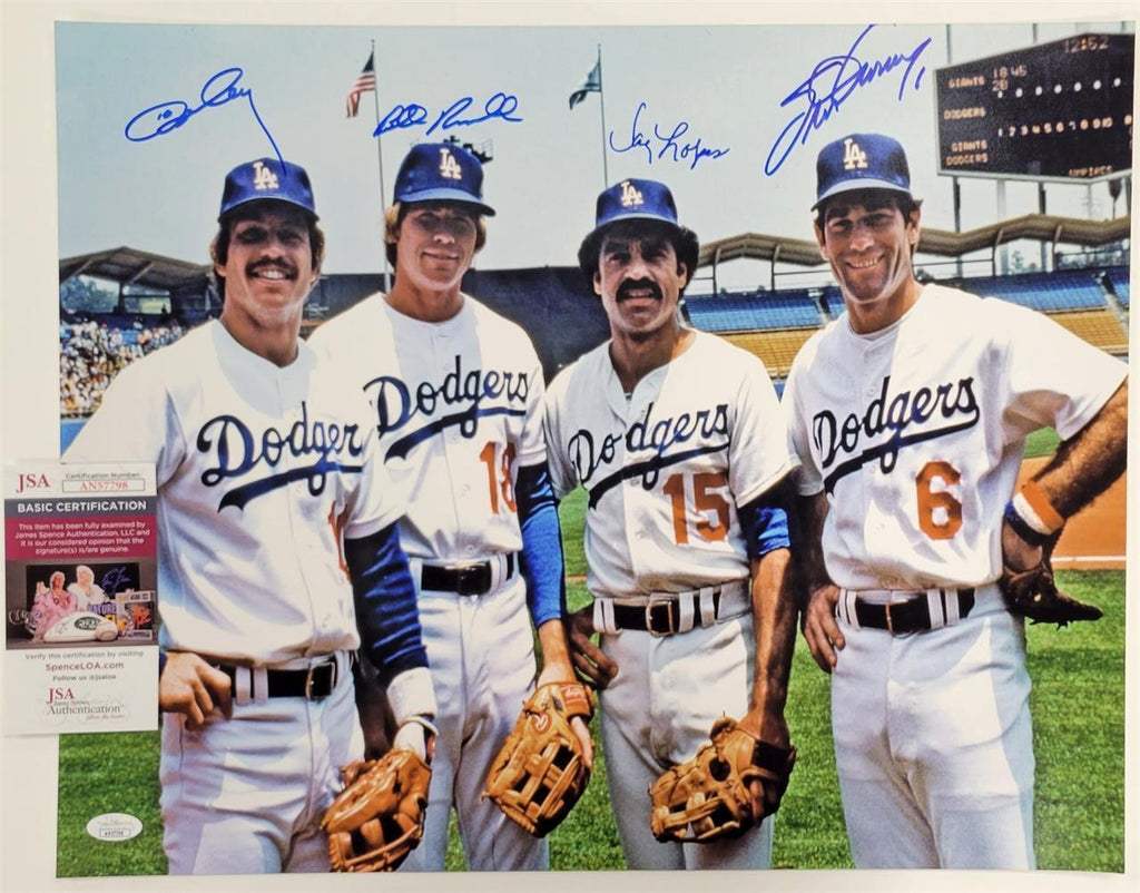 Majestic Los Angeles Dodgers TOMMY LASORDA 1988 World Series Baseball  Jersey WHITE