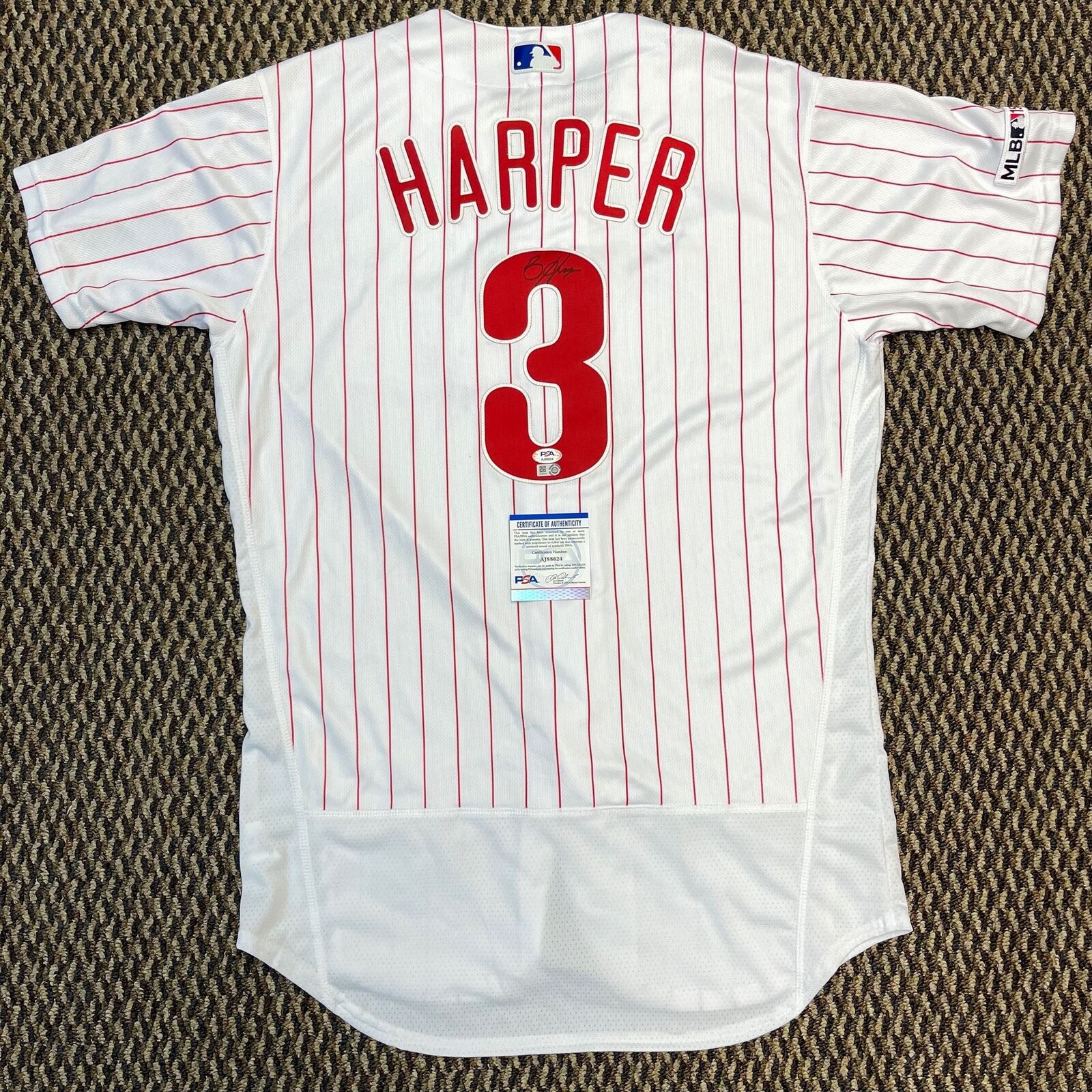 Bryce Harper Autographed Jerseys, Signed Bryce Harper Inscripted