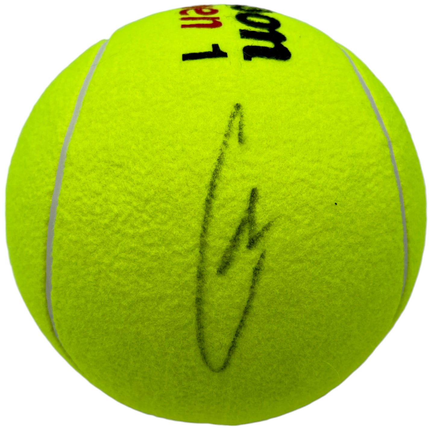 CARLOS ALCARAZ autographed 2024 French Open tennis ball