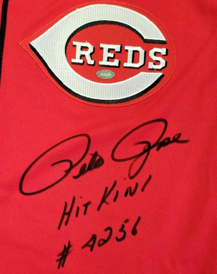 Pete Rose Signed Cincinnati Reds Jersey (JSA COA) MLB's All Time Hit King  w/4256