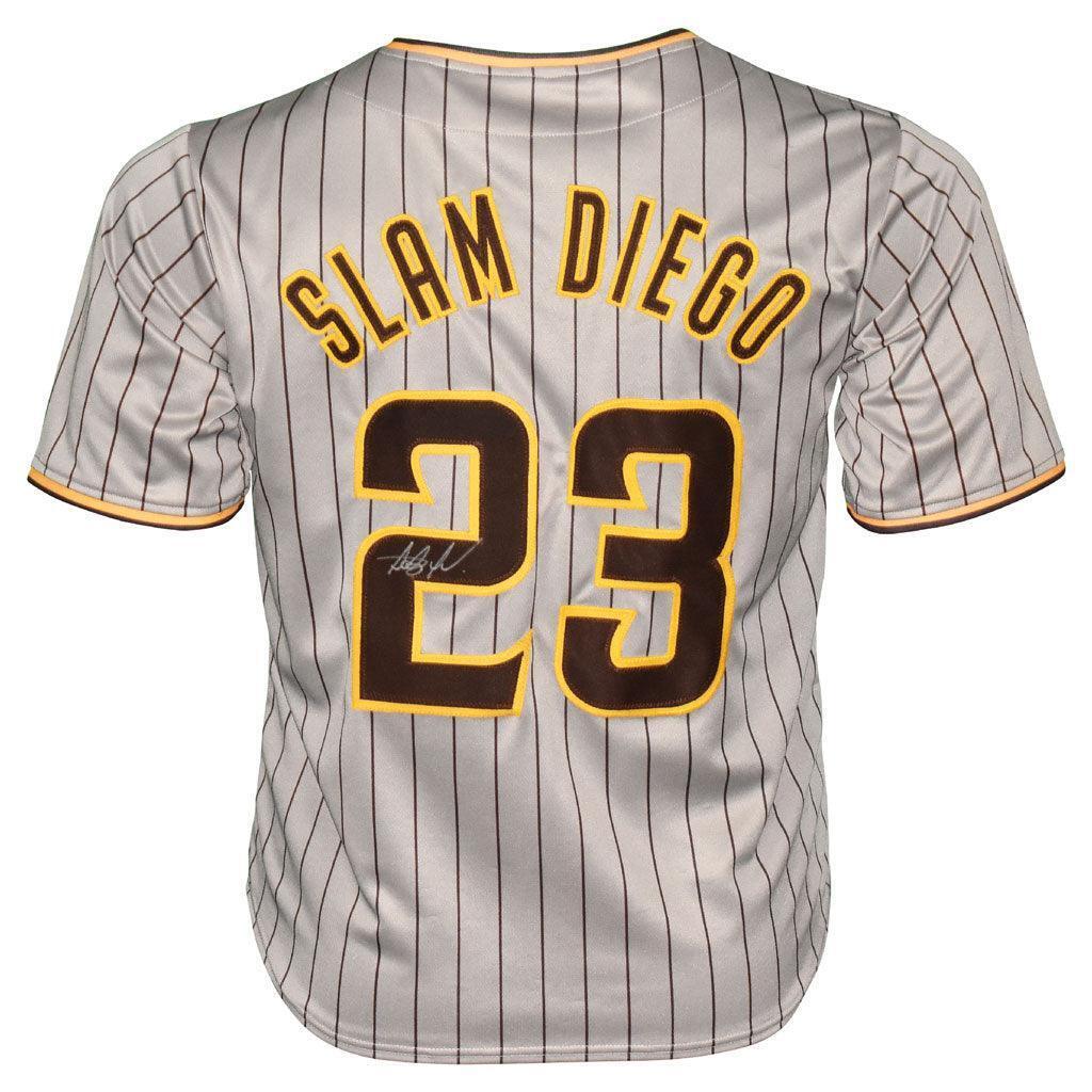 Fernando Tatis Jr Signed San Diego White Pinstripe Baseball Jersey (JSA)