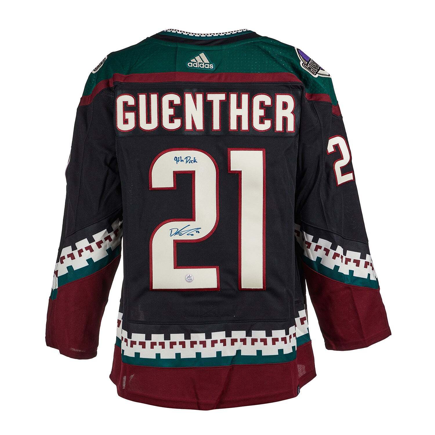 Dylan Guenther Signed & Inscribed Arizona Coyotes Draft Day Adidas Jer –  CollectibleXchange