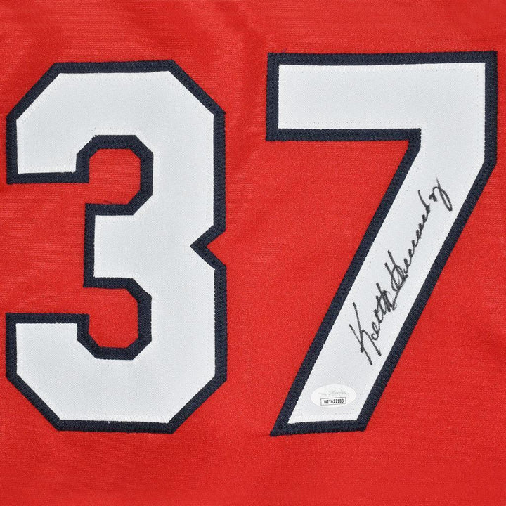 Keith Hernandez Signed St Louis Red Baseball Jersey (JSA) Image 2