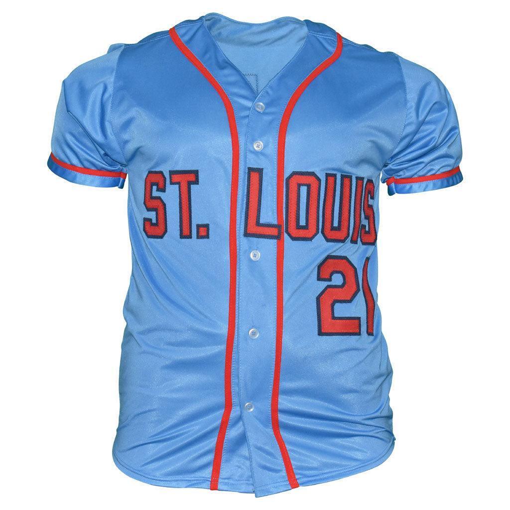 Bake McBride Signed St Louis Light Blue Baseball Jersey (JSA) Image 3
