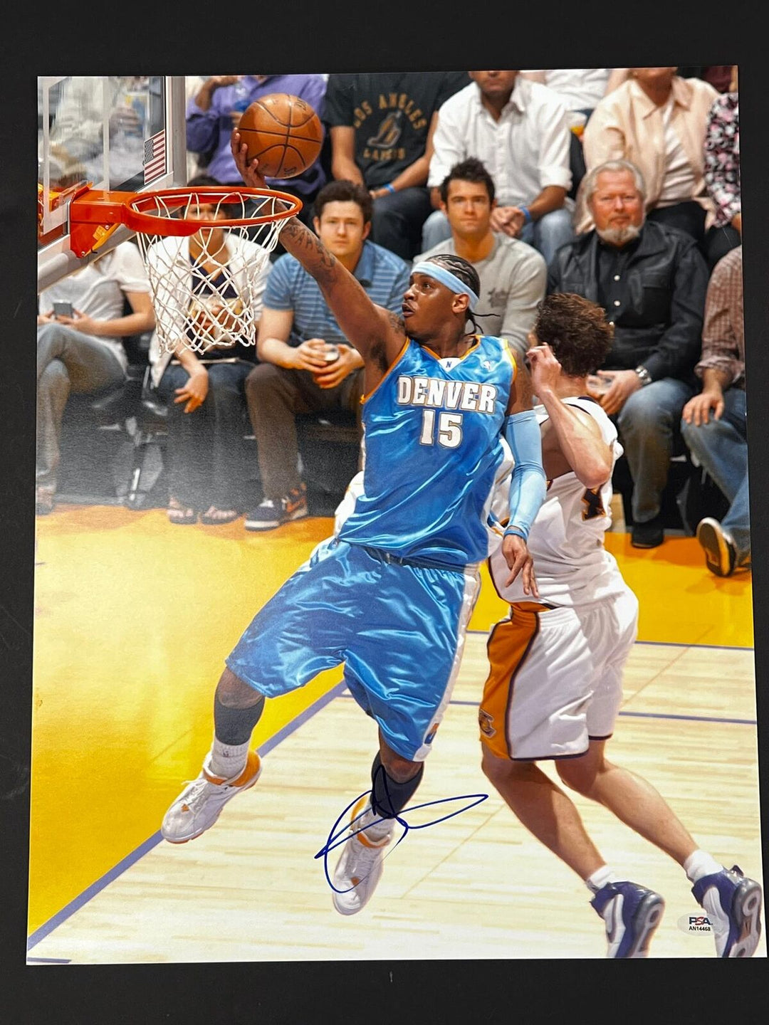 Carmelo Anthony Signed 11x14 Photo PSA/DNA Denver Nuggets Autographed Image 1