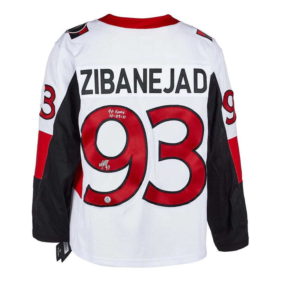 Mika Zibanejad Ottawa Senators Signed & Dated 1st Game Fanatics Jersey Image 1