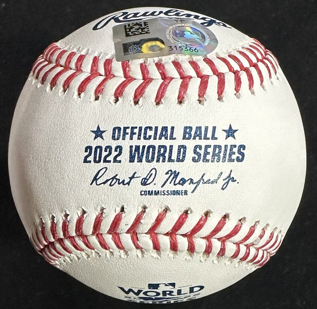 Jeremy Pena Astros Signed 2022 World Series Baseball Rookie Ws Mvp Auto MLB COA Image 4
