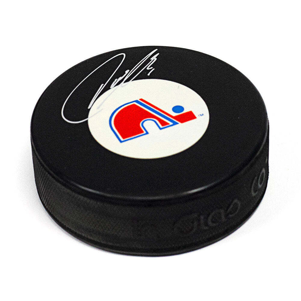 Owen Nolan Quebec Nordiques Autographed Hockey Puck Image 1