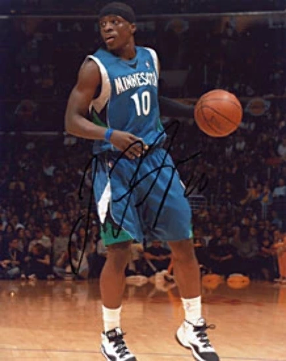 Jonny Flynn Autographed / Signed Minnesota Timberwolves Basketball 8x10 Photo Image 1